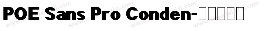 POE Sans Pro Conden字体转换